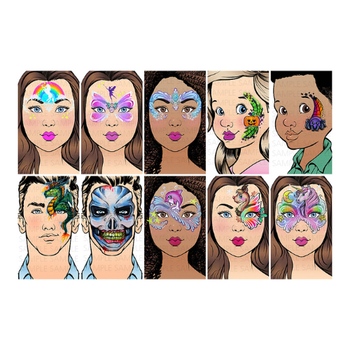 SPARKLING FACES - Den ultimative ansigtsmaling guide - Colourful & Fun (Elodie) - Billede 2